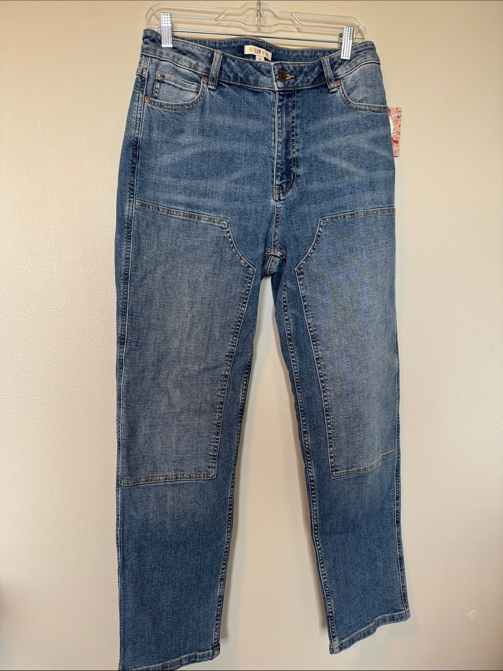 NWT Molly Yeh Blue Patchwork Jeans